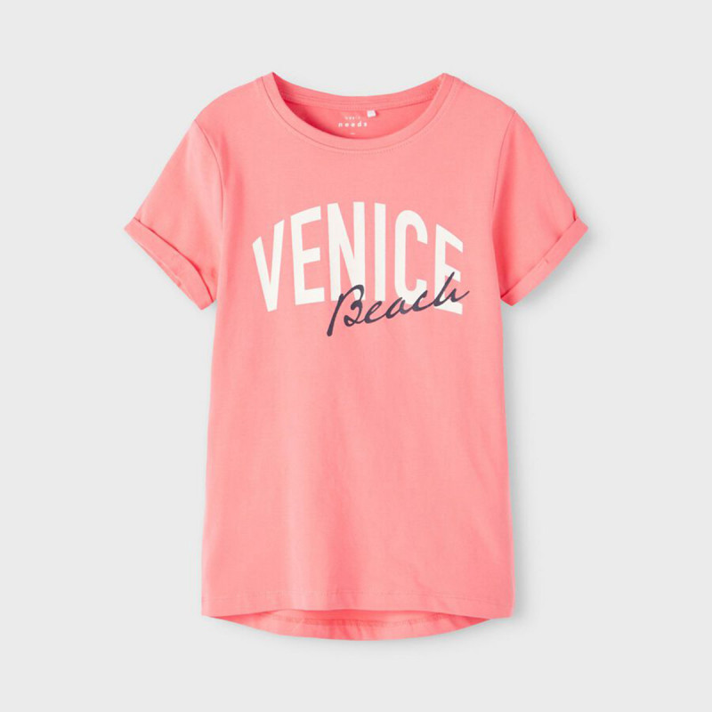 Тениска с къс ръкав и надпис Venice Beach  367562