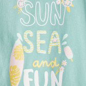 Тениска с надпис Sun Sea Fun Name it 367600 3