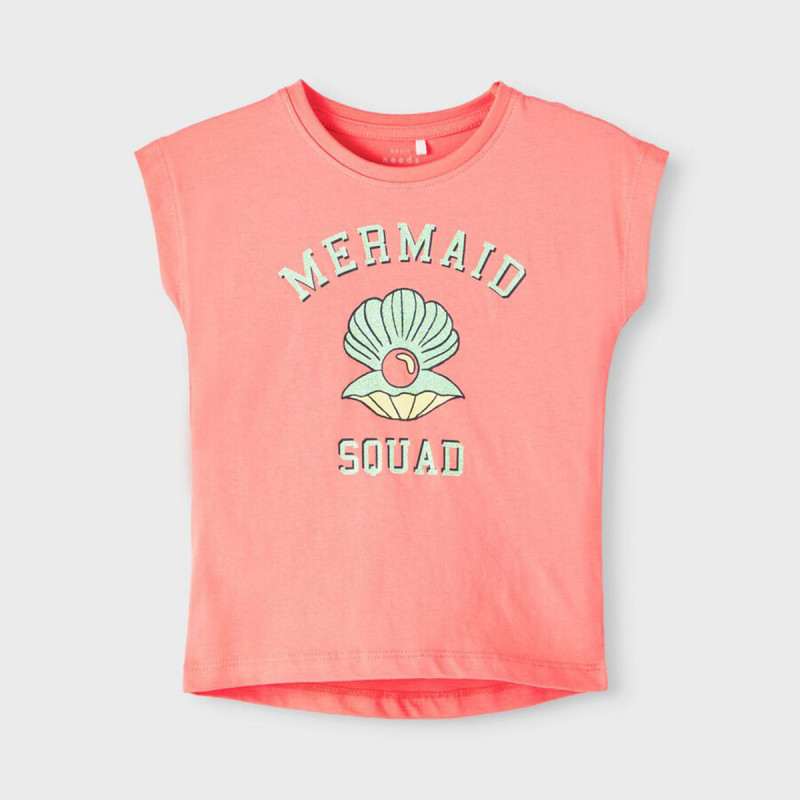 Тениска с надпис Mermaid squad  367602