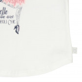 Памучна блуза за момиче с кокетна щампа отпред Boboli 3677 4