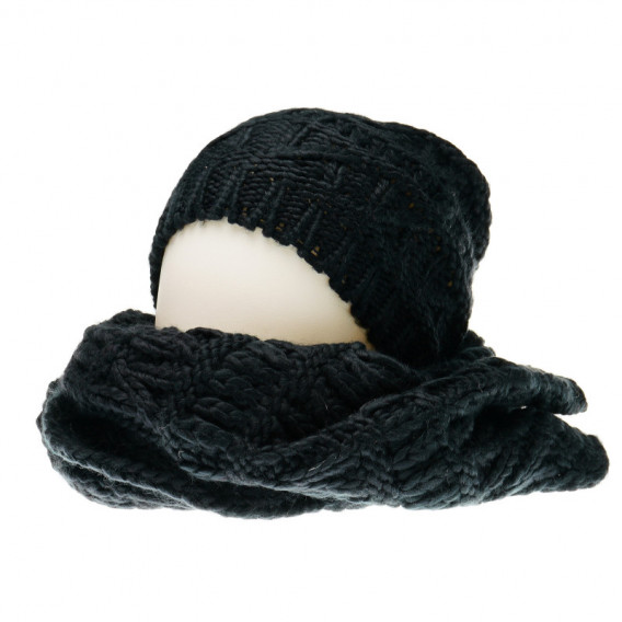 Плетен комплект шапка и шал за момиче Chicco 36771 