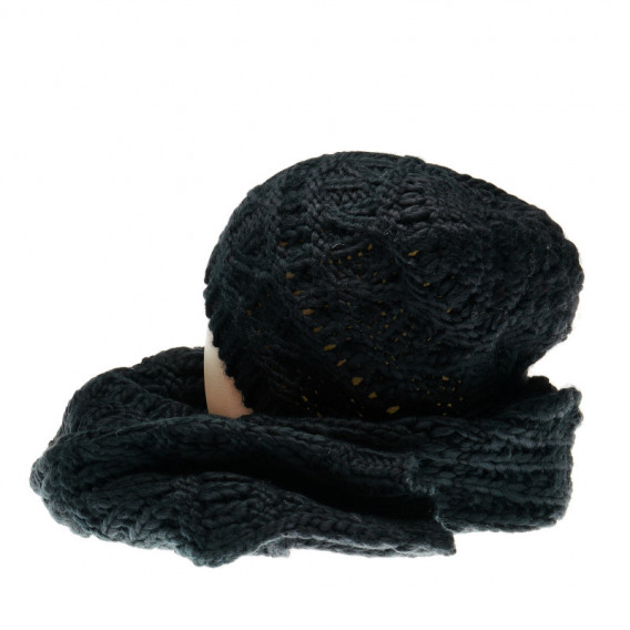 Плетен комплект шапка и шал за момиче Chicco 36772 2