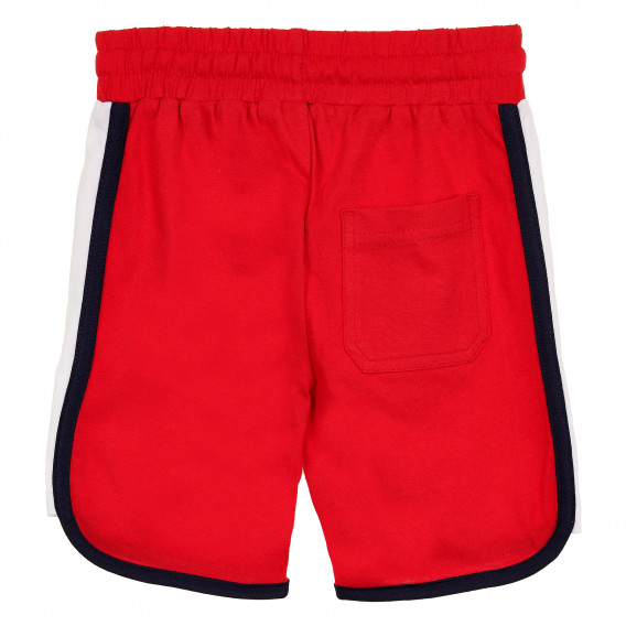 Памучен къс панталон с кант, червен Chicco 367909 3
