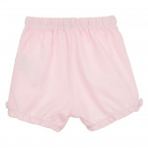 Памучен къс панталон с панделки, розов Chicco 367917 4