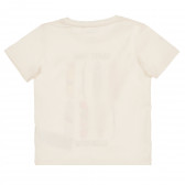 Памучна тениска с щампа, бяла Name it 368152 3