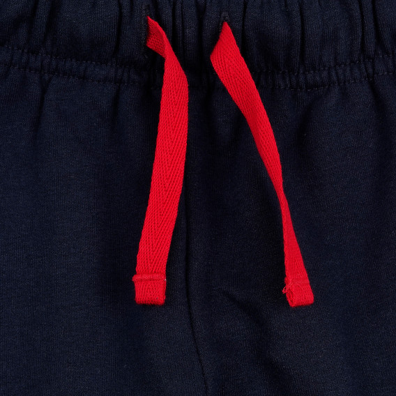 Ватиран панталон с рипсен ластик и червени връзки Chicco 368300 2
