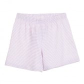 Памучни къси панталонки в лилаво райе Chicco 368335 