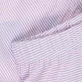 Памучни къси панталонки в лилаво райе Chicco 368336 2