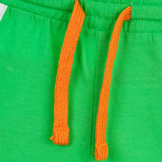 Памучен къс панталон с цветни акценти, зелен Chicco 368342 2
