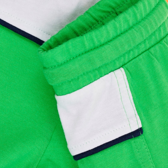 Памучен къс панталон с цветни акценти, зелен Chicco 368343 3