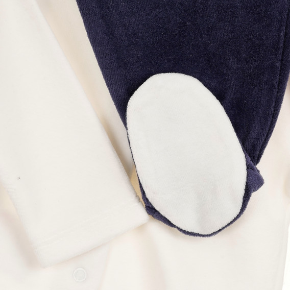 Комплект от ританки и блуза с апликация на тиранти и вратовръзка Chicco 368383 4