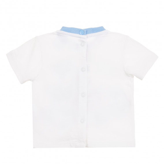 Тениска с щампа на Хипо, бяла Chicco 368440 4