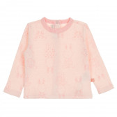 Блуза с дълъг ръкав и принт на зайчета, розова Chicco 368469 