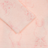 Блуза с дълъг ръкав и принт на зайчета, розова Chicco 368470 2