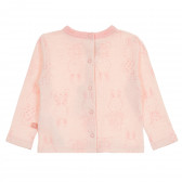 Блуза с дълъг ръкав и принт на зайчета, розова Chicco 368472 4
