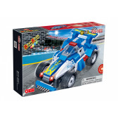 Конструктор състезателна синя кола F1 със 125 части BANBAO 368610 6