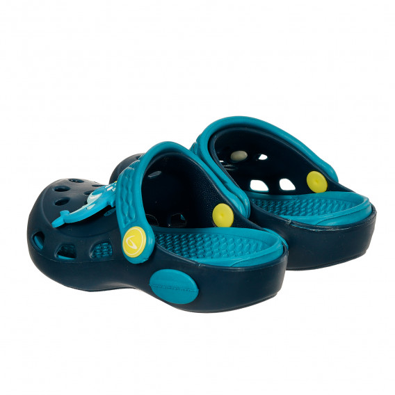 Ароматизирани гумени чехли с декорация Акула, сини Beppi 368640 2