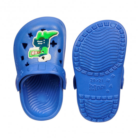 Ароматизирани гумени чехли Крокодил, сини Beppi 368644 3