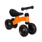 Детски велосипед за баланс с четири колела, оранжев SNG 368679 