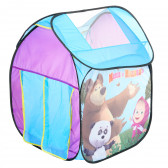 Детска палатка с покрив за игра Маша и Мечока със 100 бр. топки ITTL 368792 