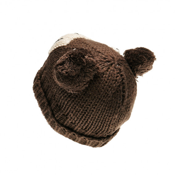 Плетена шапка за бебе кафява Chicco 36888 2
