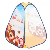 Детска палатка за игра с принт на Маша и Мечока + чанта ITTL 368913 8