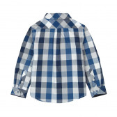 Памучна риза за момче, синьо-бяло каре Boboli 3691 2