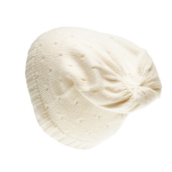 Плетена шапка за бебе момиче, бежова Chicco 36914 2