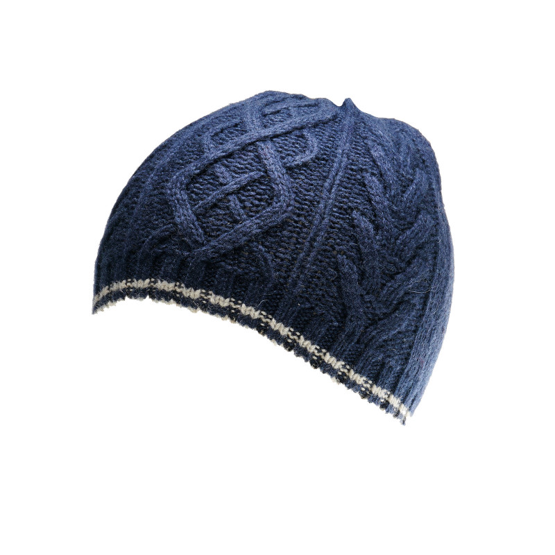 Плетена шапка за момче тъмно синя  36915