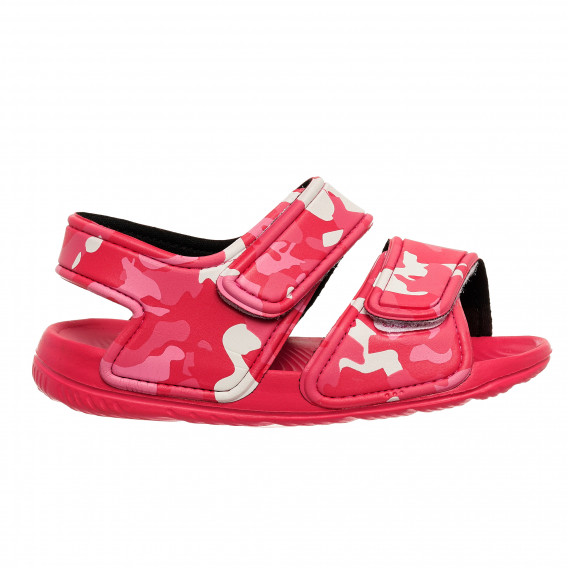 Детски сандали с камуфлажен принт, розови GS 369178 