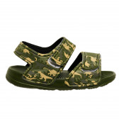 Детски сандали с камуфлажен принт, зелени GS 369182 