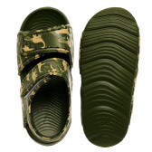 Детски сандали с камуфлажен принт, зелени GS 369185 4