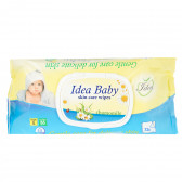 Бебешки влажни кърпички Лайка, с капак, 72 бр. Idea baby 369285 