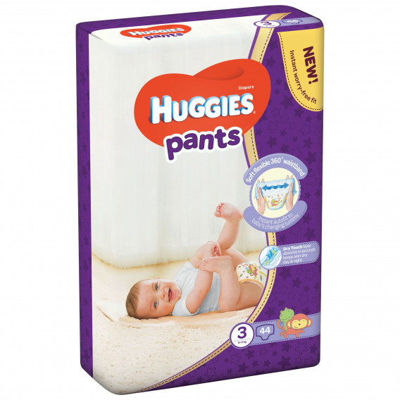 Пелени-гащи № 3, 44 бр, модел Huggies Pants Huggies 369336 1