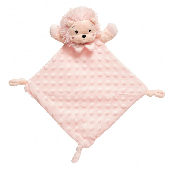 Мека кърпа за гушкане Лъв, розово Inter Baby 369433 2