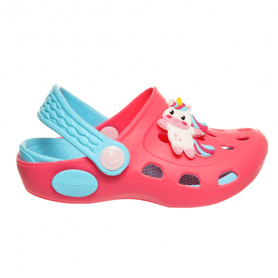 Гумени сандали за бебе Unicorn, розови Beppi 369437 