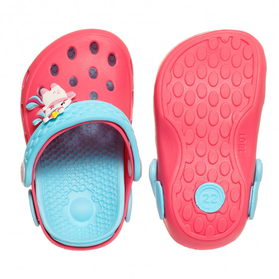 Гумени сандали за бебе Unicorn, розови Beppi 369440 4
