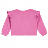 Блуза с дълъг ръкав и къдрички за бебе, розова Name it 369951 4