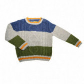 Пуловер с релефна фигурална плетка за момче Chicco 37002 