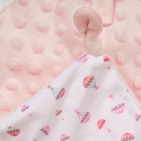 Мека кърпа за гушкане PARACAIDISTA, розово Inter Baby 370024 3