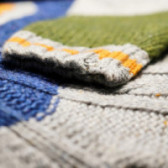 Пуловер с релефна фигурална плетка за момче Chicco 37004 3