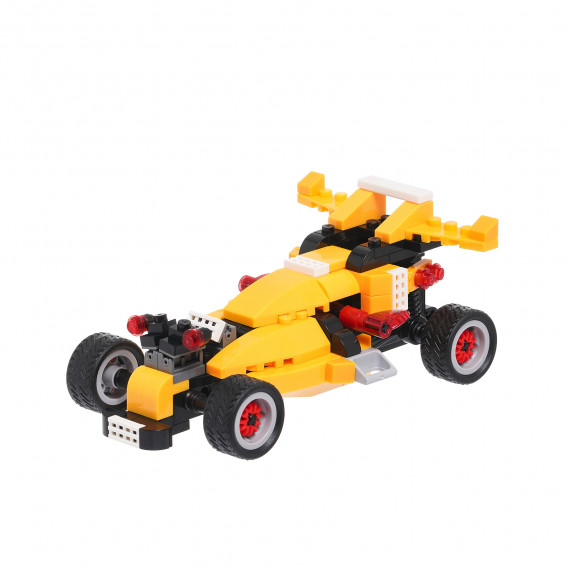 Конструктор състезателна жълта кола F1 със 132 части BANBAO 370065 