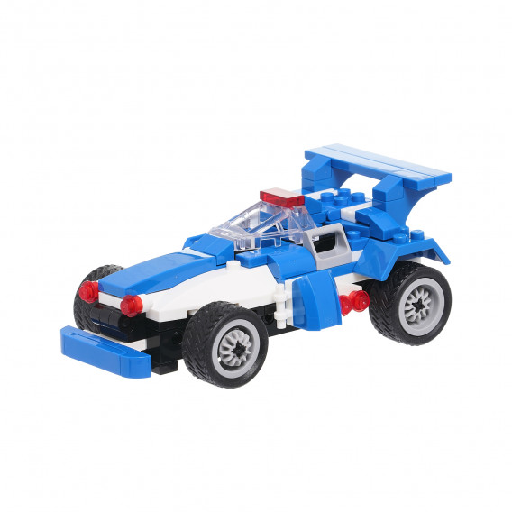 Конструктор състезателна синя кола F1 със 125 части BANBAO 370076 