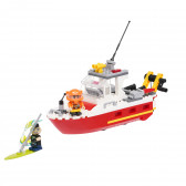 Конструктор пожарна спасителна лодка с 295 части BANBAO 370182 