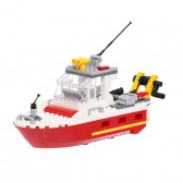 Конструктор пожарна спасителна лодка с 295 части BANBAO 370186 5