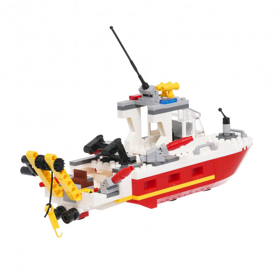 Конструктор пожарна спасителна лодка с 295 части BANBAO 370189 8