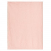 Бебешко одеяло 80 х 100 см в комплект с мека кърпа за гушкане Мече, розово Inter Baby 370237 3