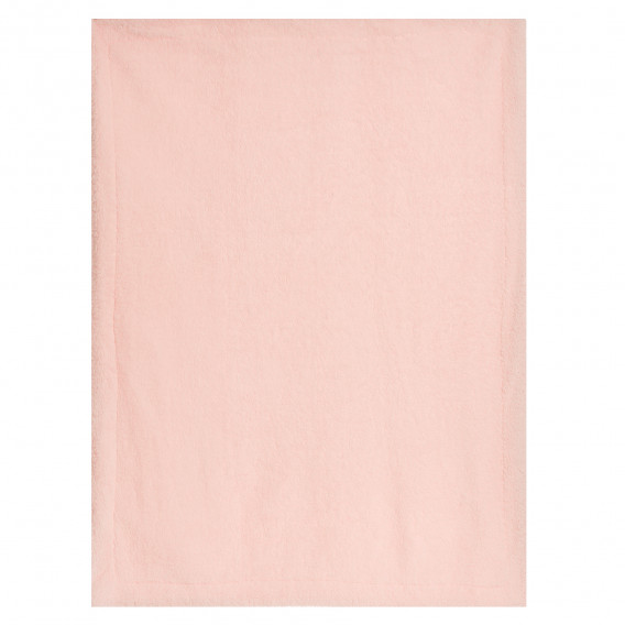 Бебешко одеяло 80 х 100 см в комплект с мека кърпа за гушкане Мече, розово Inter Baby 370237 3
