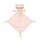 Бебешко одеяло 80 х 100 см в комплект с мека кърпа за гушкане Парашутист, розово Inter Baby 370251 5
