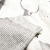 Памучен пуловер с дълъг ръкав за бебе за момче сив Chicco 37042 3